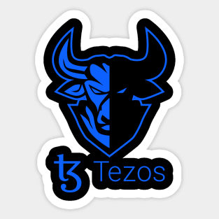 Tezos  Crypto Cryptocurrency XTZ  coin token Sticker